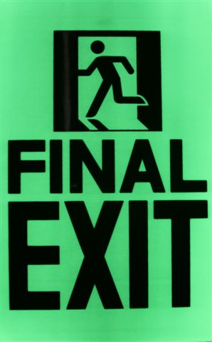 Allure Glow - FES Final exit sign glow in the dark 250x400mm